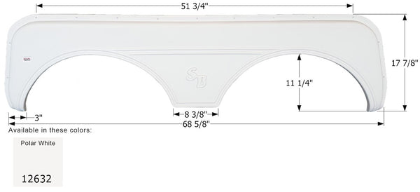 Icon Fender Skirt For Tandem Axle (MPN: 12632)