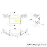 Black Horse Grille Guard Kit (MPN: 17A080202MA-PLB)