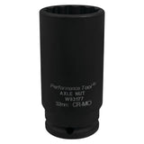 Performance Tool 32 Millimeter Axle Nut Socket (MPN: W83177)