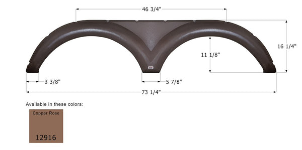 Icon Fender Skirt for Tandem Axle (MPN: 12916)