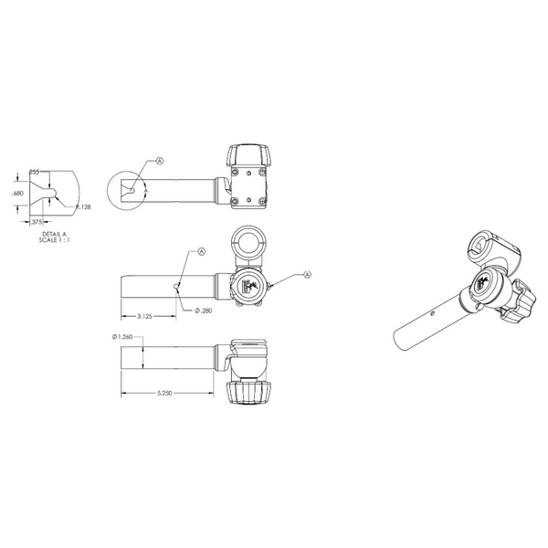 Taco Boat Sunshade Mount (MPN: T10-3000-7)