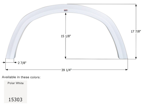 Icon Single Axle Fender Skirt (MPN: 15303)