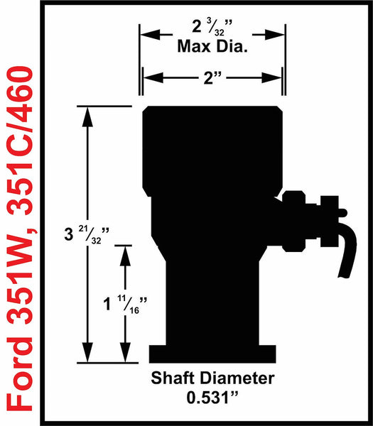 MSD Adjustable Cam Sync for Ford 351W Engines (MPN: 85061)