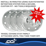 Coast To Coast Wheel Cover 16.5 Inch Chrome Plated Plastic Set of 4 (MPN: IWCAL165P)