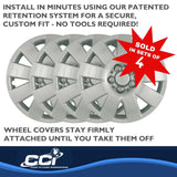 Coast To Coast 15 Inch Wheel Cover Set (MPN: IWC41015S)