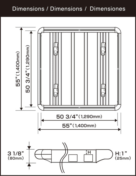 INNO Roof Rack Platform (MPN: INA520)