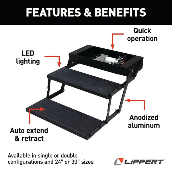 Lippert Components Tread Lite Power Step (MPN: 353621)