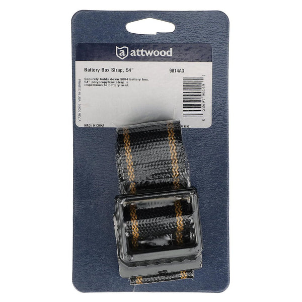 Battery box strap for secure battery storage (MPN: 9014A3)