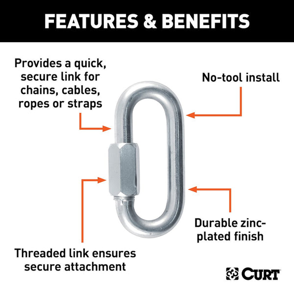 Curt Trailer Safety Chain Quick Link (MPN: 82932)