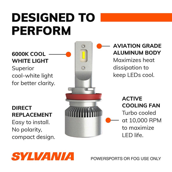 Sylvania LED Fog and Powersport Bulbs (MPN: H11SL.BX2)