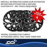 Coast To Coast 16 Inch Wheel Cover Set (MPN: IWC52816BLK)