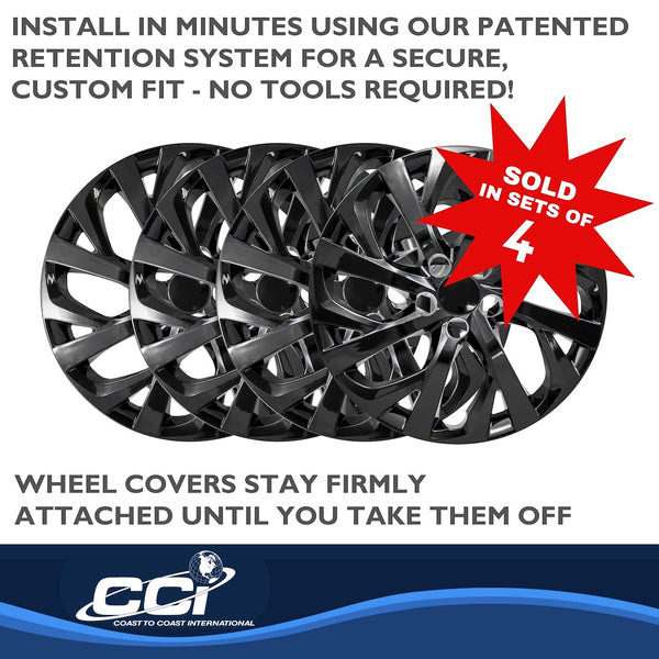 Coast To Coast 16 Inch Wheel Cover Set (MPN: IWC52816BLK)