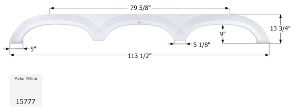 Icon Fender Skirt For Triple Axle RVs (MPN: 15777)