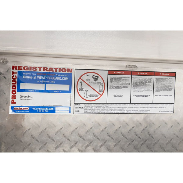 Weather Guard Lo-Side Aluminum Truck Toolbox (MPN: 174-0-04)
