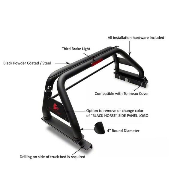 Black Horse Off Road Classic Roll Bar (MPN: RBB22)
