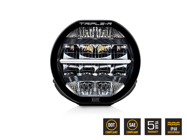 Triple-R Light Sentinel Elite Driving Light (MPN: 0S7-US-ELITE-PL-SM)