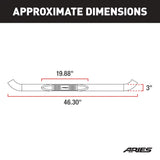 Aries 3 Inch Round Nerf Bar (MPN: 204017)