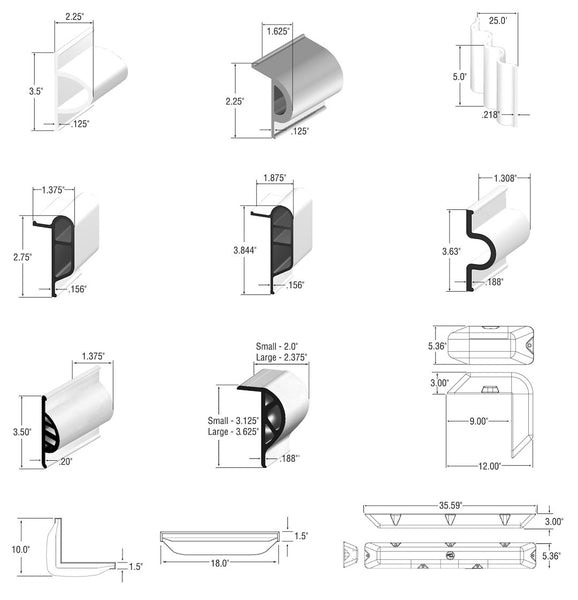 Taylor Made Marine Series Medium Edge Guard (MPN: 46098)