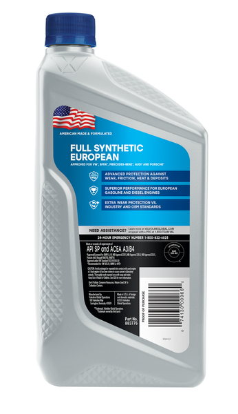 Valvoline European Vehicle Full Synthetic Motor Oil (MPN: VV966)