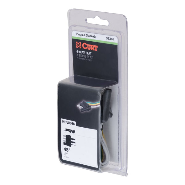 Curt 4-Way Flat Trailer Wiring Connector (MPN: 58348)