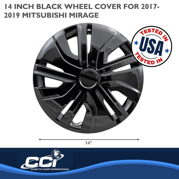 Coast To Coast 14 Inch Wheel Cover Set (MPN: 49514BLK)