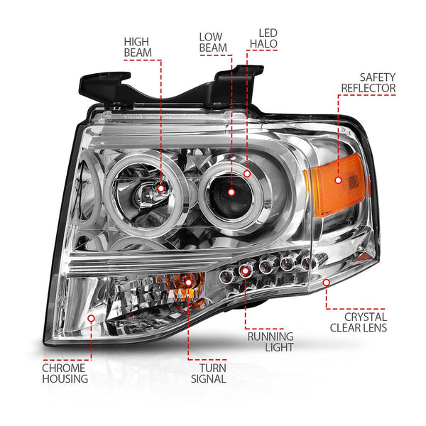 AnzoUSA Projector Headlight Assembly (MPN: 111114)