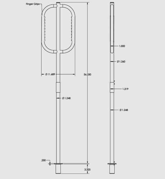 Taco Boat Grab Handle (MPN: F16-0800-1)