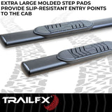 TrailFX 5 Inch Oval Straight Side Bars (MPN: A7099B)