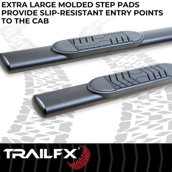 TrailFX 5 Inch Oval Straight Side Bars (MPN: A7099B)