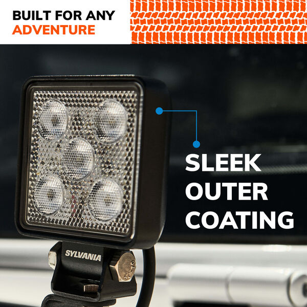 Sylvania Slim LED Off-Road Pod Light (MPN: SLMCUB3INFL2.BX2)