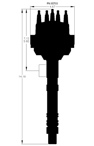 MSD Pro-Billet Distributor (MPN: 85703)