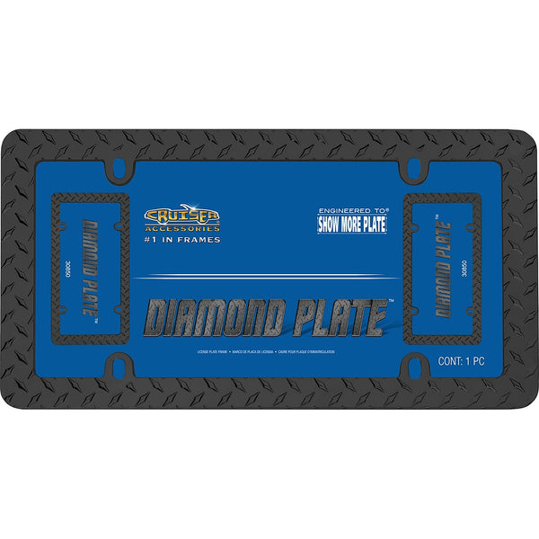 License Plate Frame - Diamond Plate Design (MPN: 30850)