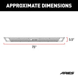 Aries AdvantEDGE Running Board With Step Pads (MPN: 2555043)