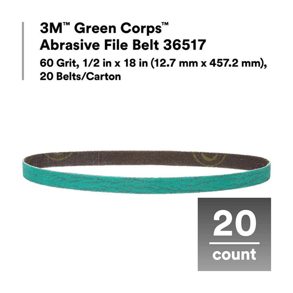 3M Green Corps Sanding Belt (MPN: 36518)