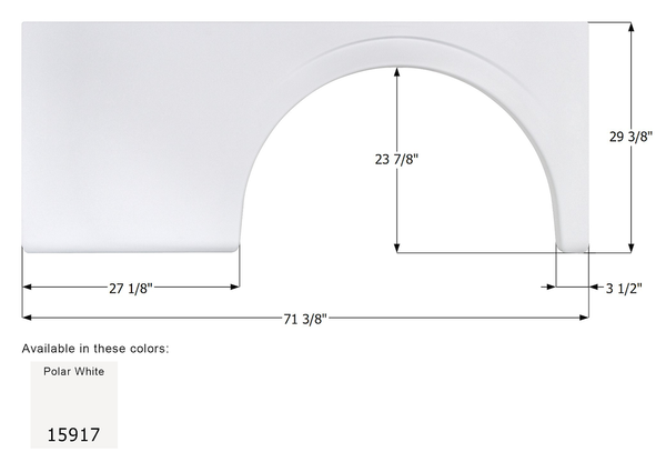 Icon Fender Skirt for Fleetwood Models (MPN: 15917)