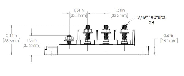 Blue Sea Fuse Block (MPN: 5196-BSS)