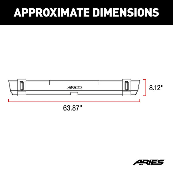 Aries TrailCrusher Rear Bumper (MPN: 2157000)