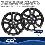 Coast To Coast Impostor Wheel Skin 18 Inch (MPN: IWCIMP398BLK)