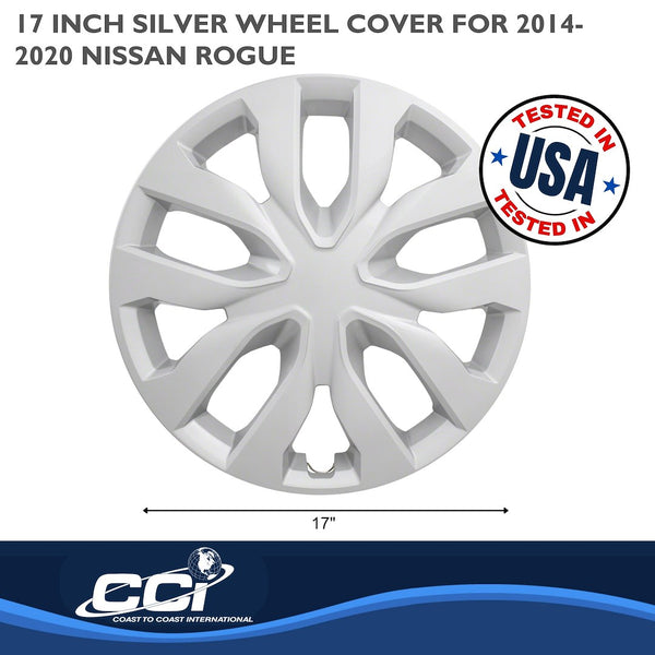 17 Inch 10 Spoke Silver Wheel Cover Set (MPN: IWC51917S)