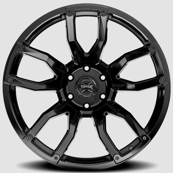 Torque Wheels 22 Inch Gloss Black Impact Wheel (MPN: TW403C-22118405-32)