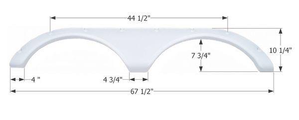 Icon Fender Skirt for Tandem Axle RVs (MPN: 01614)
