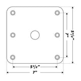 Wise Boat Seat Pedestal (MPN: 8WD2000)