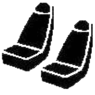 Fia SL60 Series Leatherlite Seat Cover (MPN: SL68-5 GRAY)