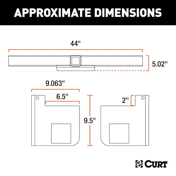 CURT Weld-On Trailer Hitch Class V (MPN: 15923)