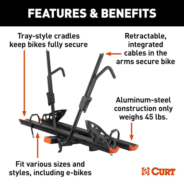 CURT Bike Rack for 2 Inch Receiver Hitch Mount (MPN: 18088)