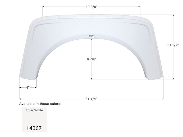 Icon Fender Skirt for Aliner Campers (MPN: 14067)