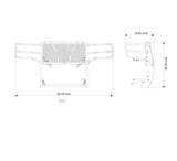 Black Horse Off Road Grille Guard (MPN: RU-GMSI15-B)