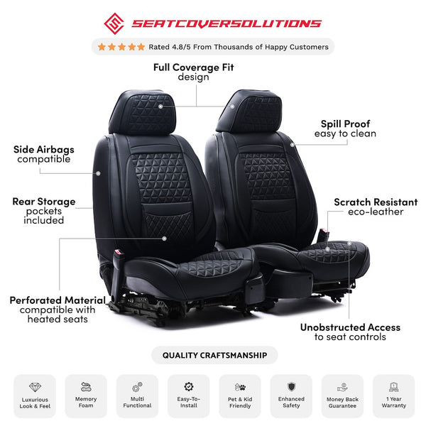 Seat Cover Solutions Luxury Seat Covers (MPN: 10SBL)