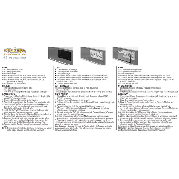 Cruiser License Plate Frame (MPN: 62732)