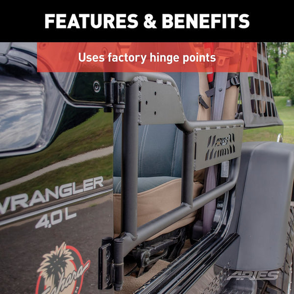 Aries Jeep Tube Doors (MPN: 1500100)